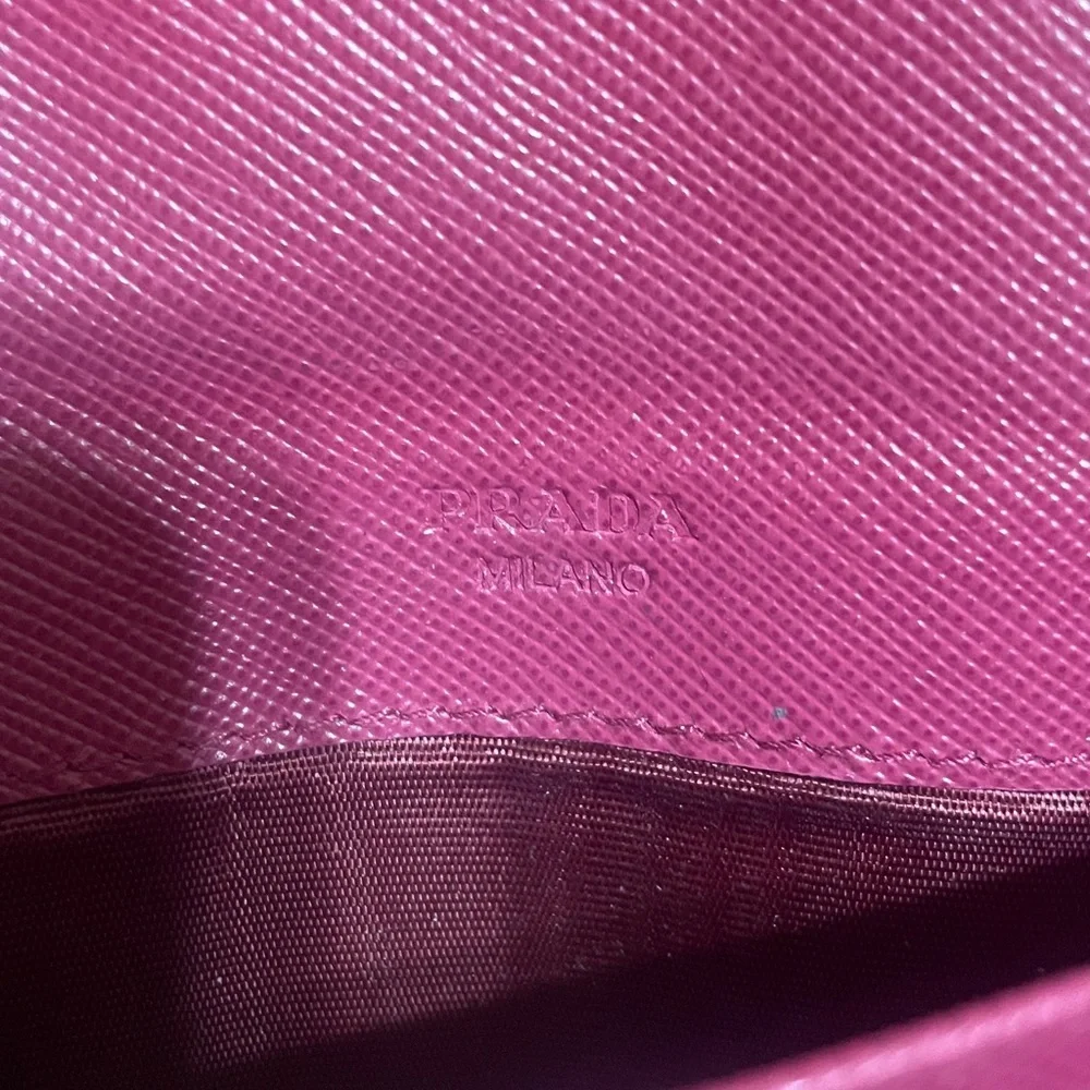 Prada Crimson Leather Wallet Set - Picture 10 of 13